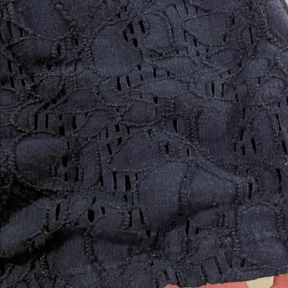 Elegant Navy Textured Women's Top